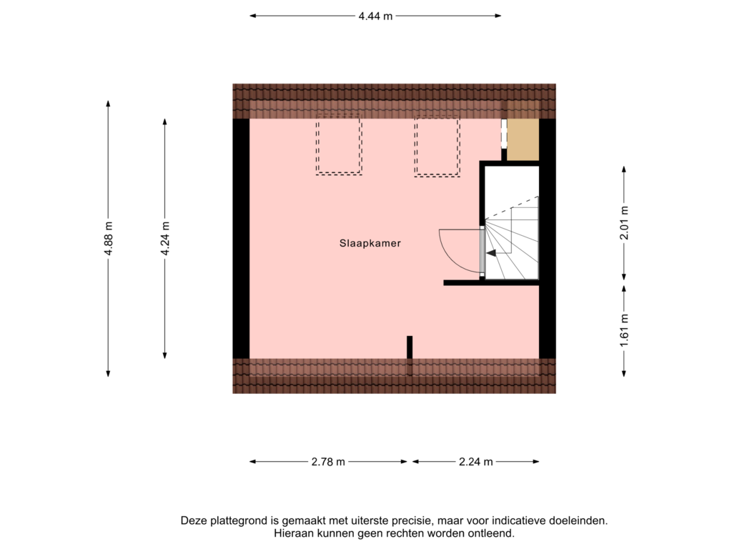 Bekijk plattegrond van 2e Verdieping van Visarend 7