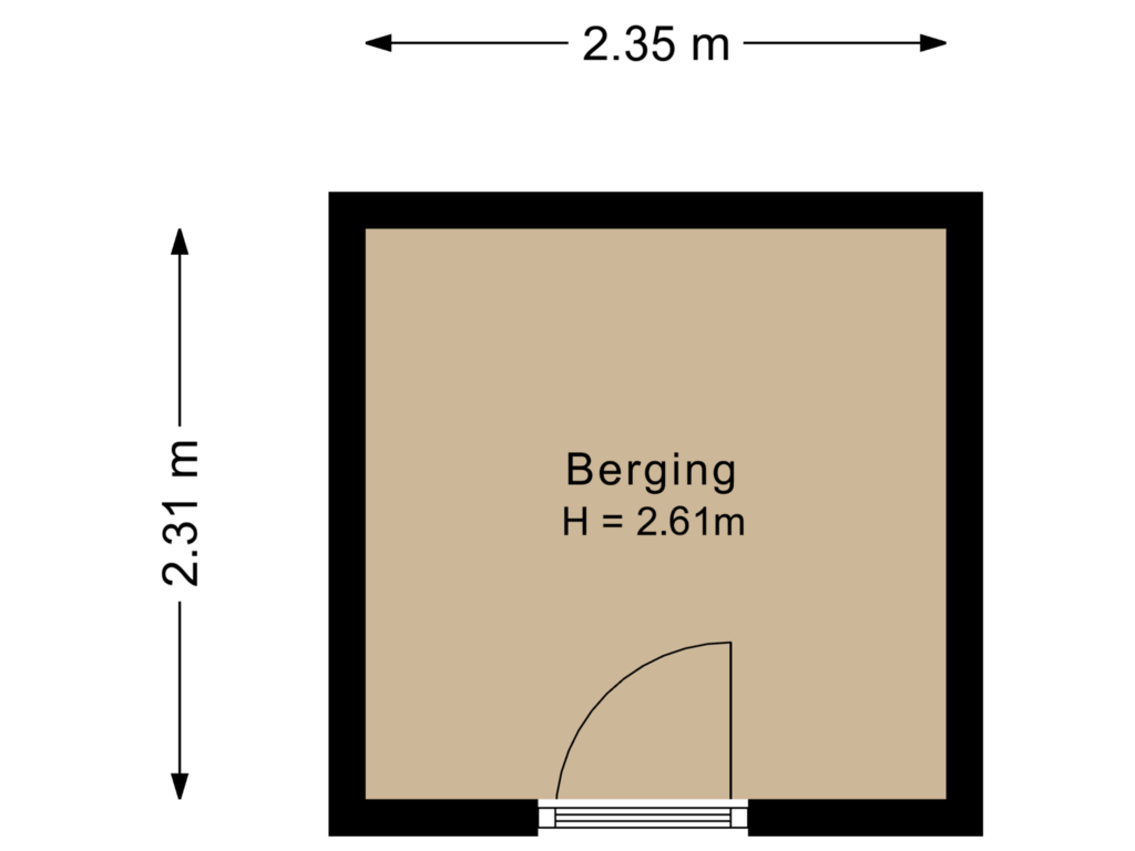 Bekijk plattegrond van Berging van Strandwijck 17