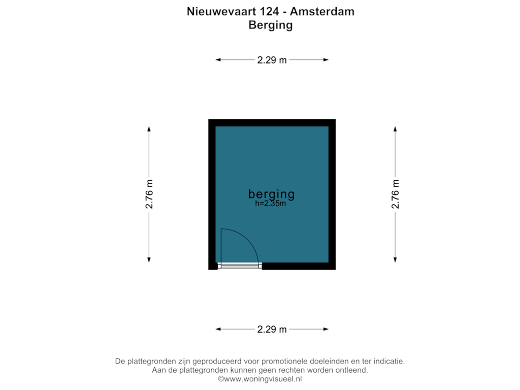 Bekijk plattegrond van Berging van Nieuwevaart 124