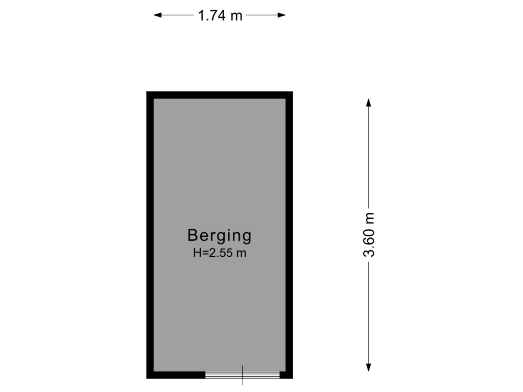 Bekijk plattegrond van Berging van Matthijs Zonderhuisweg 13