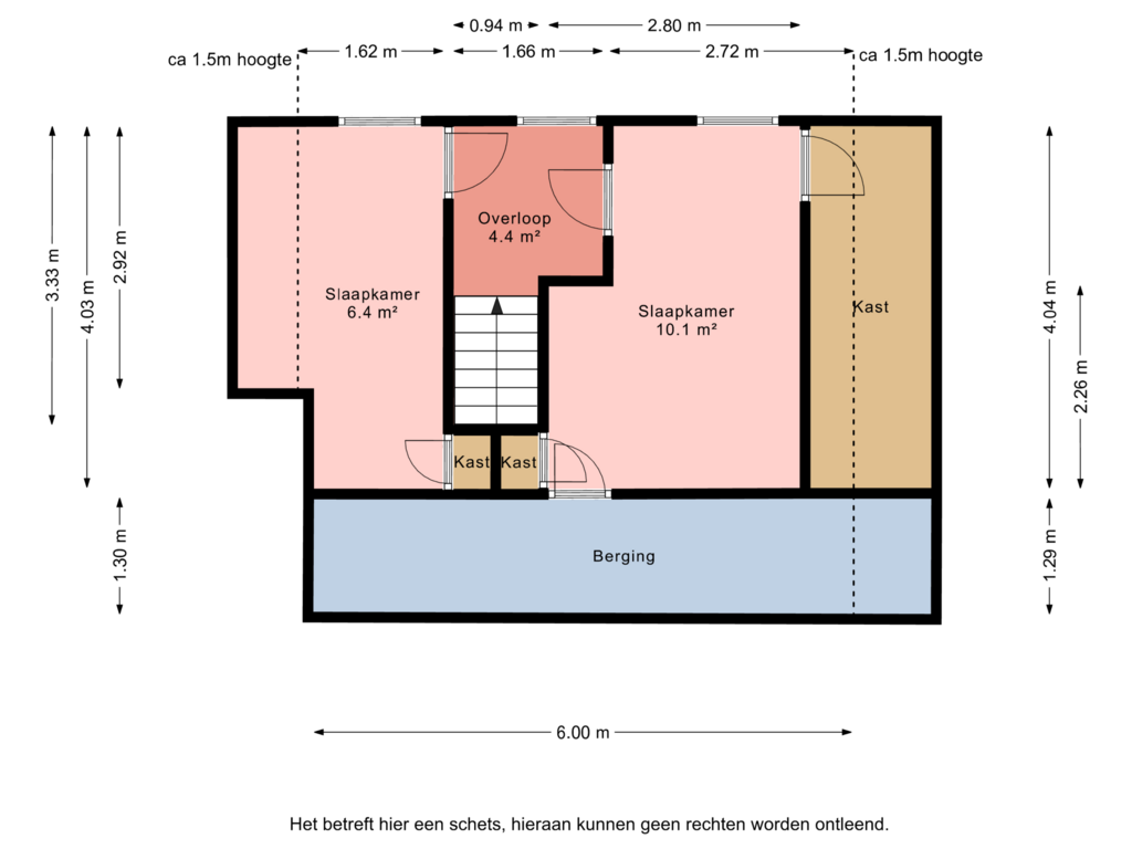 Bekijk plattegrond van 1e verdieping van B.L. Tijdensweg 9