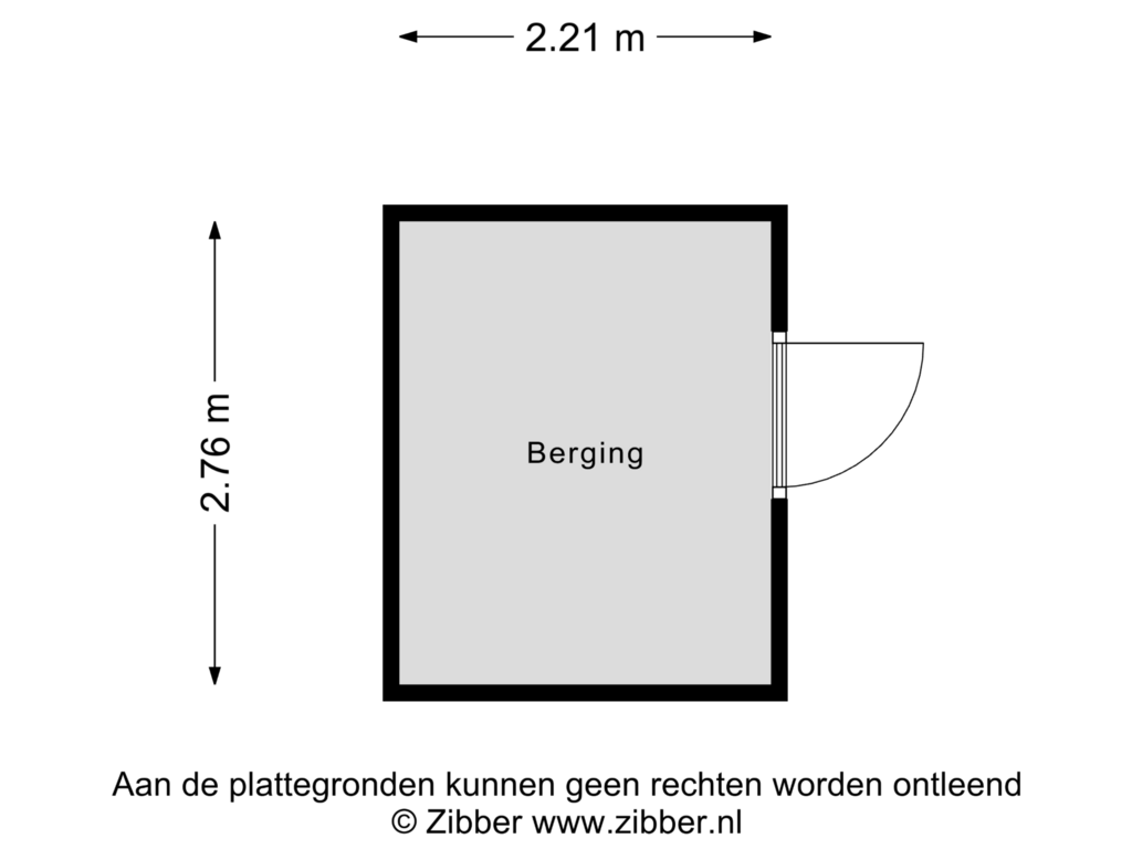 Bekijk plattegrond van Berging van Bremenstraat 157