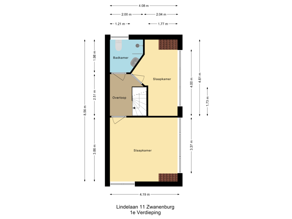 Bekijk plattegrond van 1e Verdieping van Lindenlaan 11