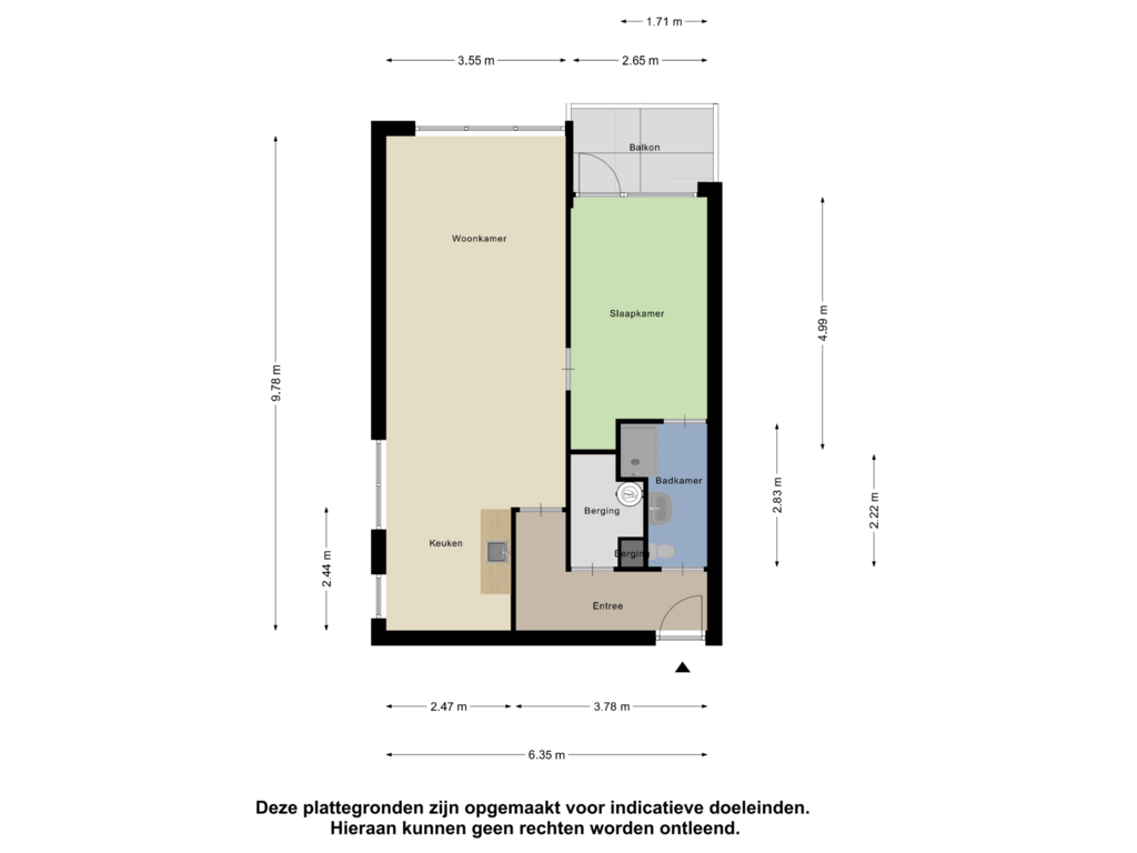 Bekijk plattegrond van Appartement van Limburglaan 197