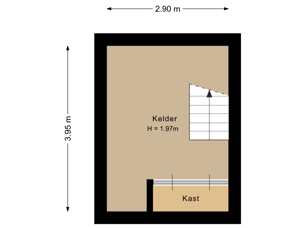 Bekijk plattegrond van Kelder van Dr Schaepmanlaan 8