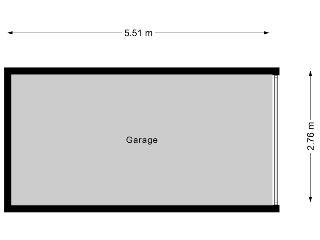 Bekijk plattegrond van Garage van Rhijnvis Feithlaan 12