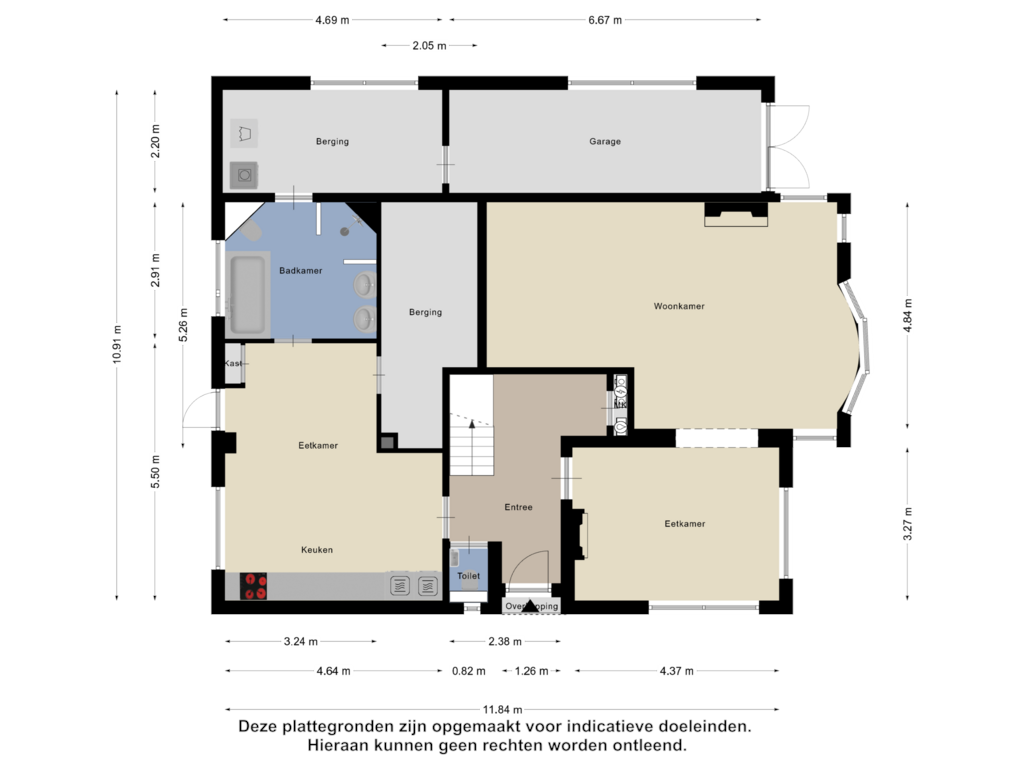 Bekijk plattegrond van Begane Grond van Poststraat 23