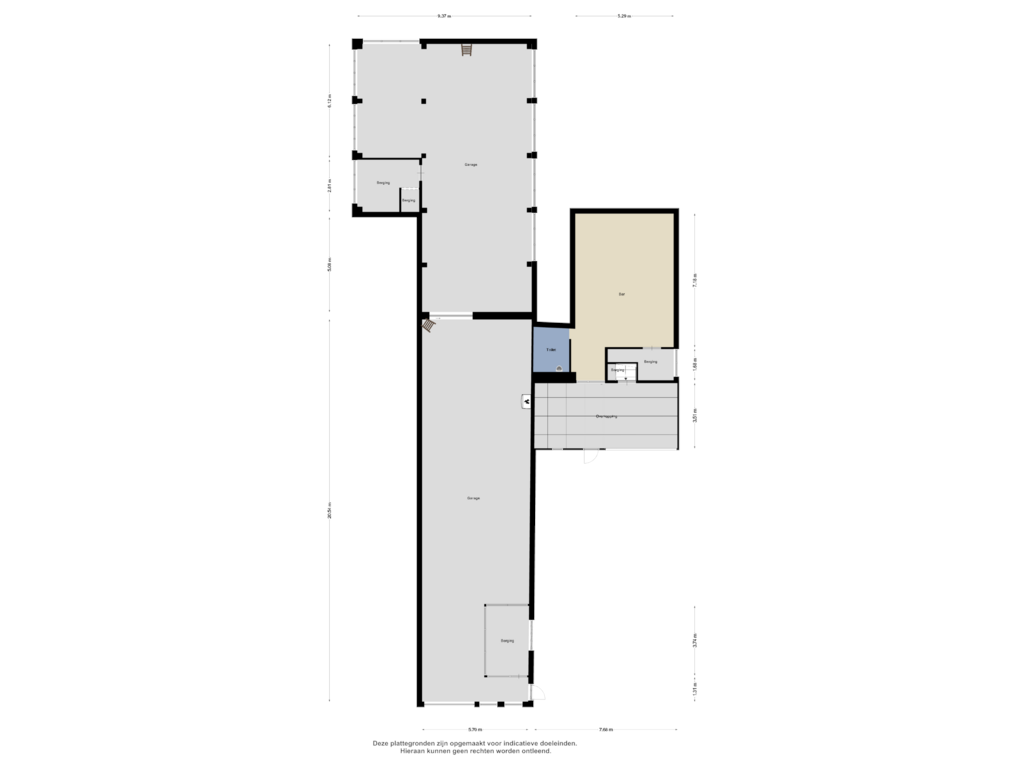 Bekijk plattegrond van Garage van Poststraat 23