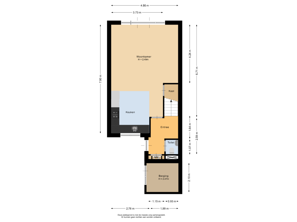 Bekijk plattegrond van Begane grond van Sternhof 24