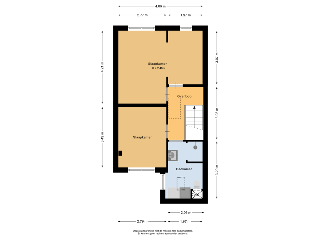 Bekijk plattegrond van Eerste verdieping van Sternhof 24