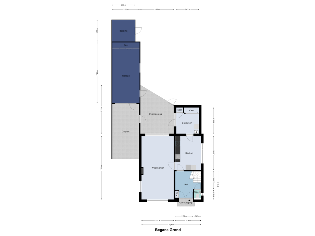 View floorplan of Begane Grond of Vlaskuilseweg 56