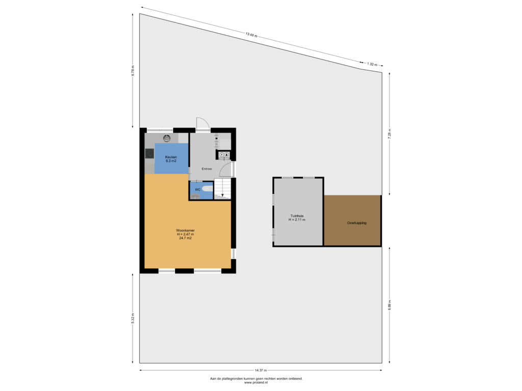 Bekijk plattegrond van Begane Grond  Met Kavel van Sijgersmaheerd 67