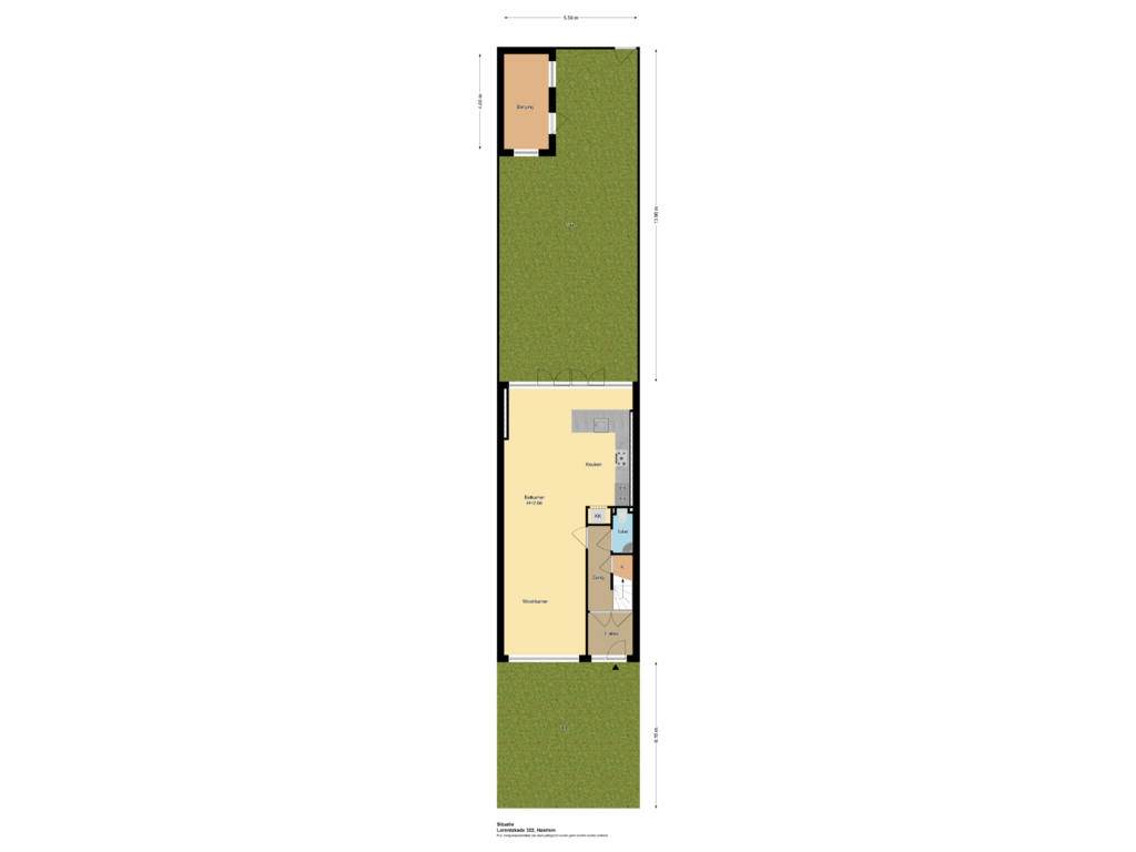 Bekijk plattegrond van Situatie van Lorentzkade 322