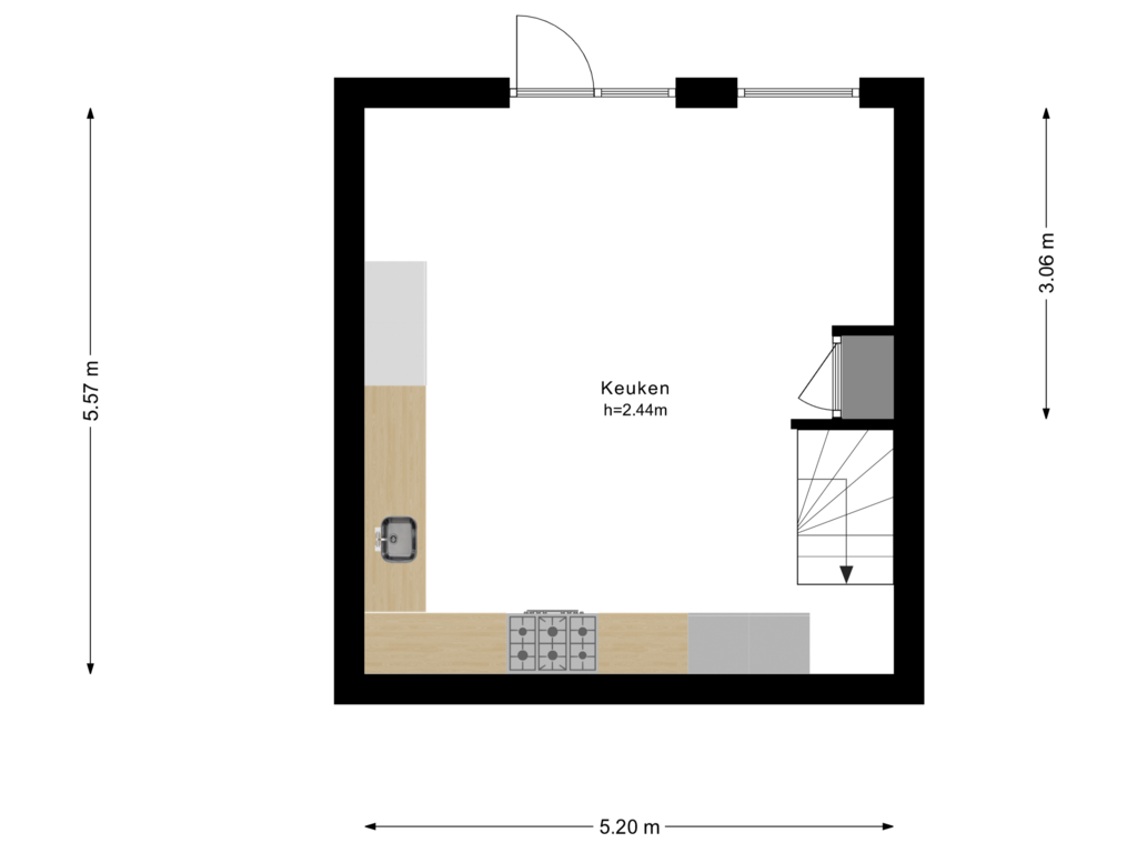 Bekijk plattegrond van Begane Grond van Langenhorst 34