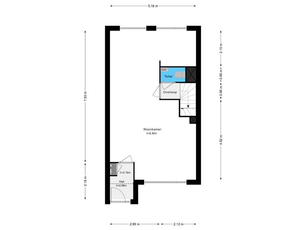 Bekijk plattegrond van 1e Verdieping van Langenhorst 34