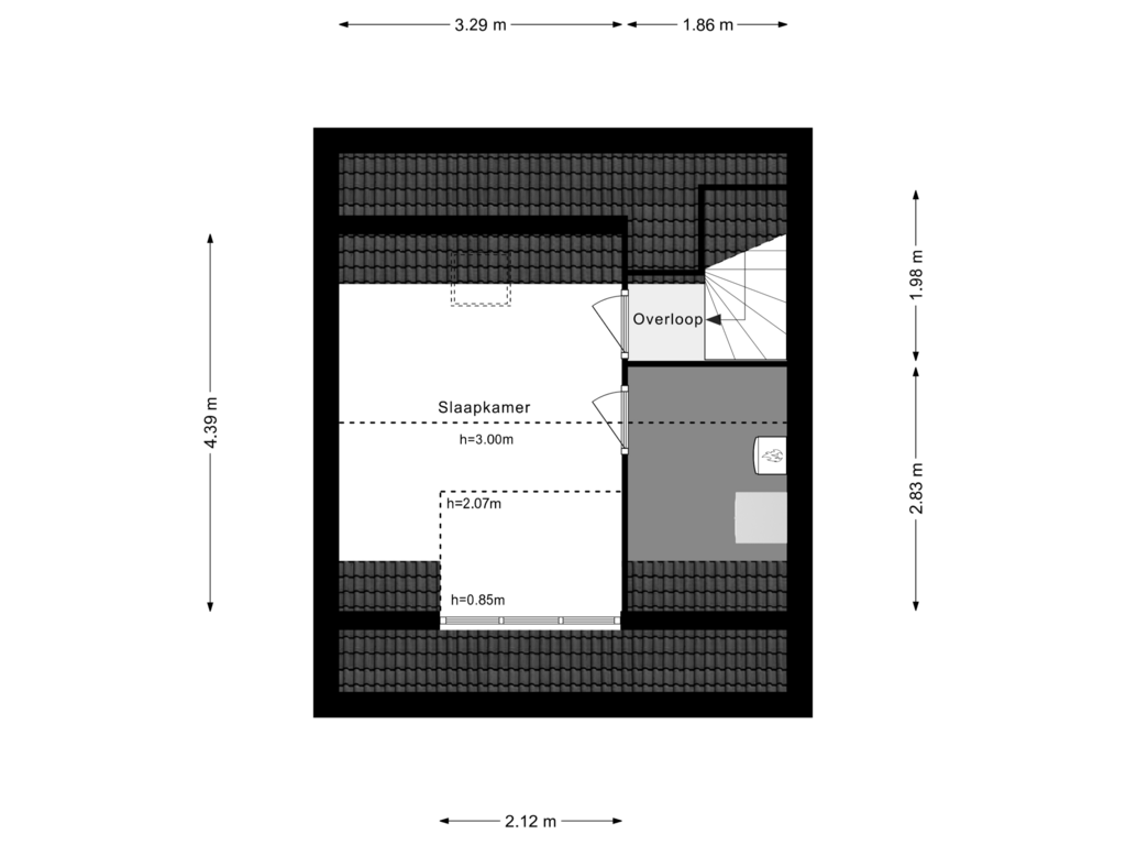 Bekijk plattegrond van 3e Verdieping van Langenhorst 34