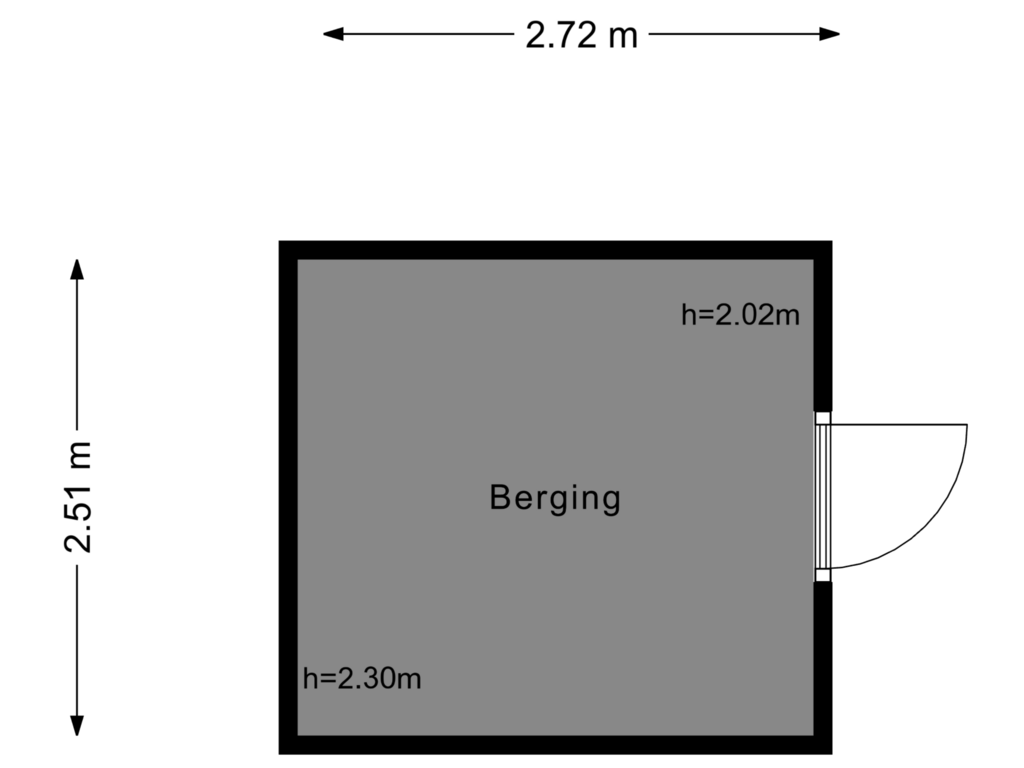 Bekijk plattegrond van Berging van Langenhorst 34