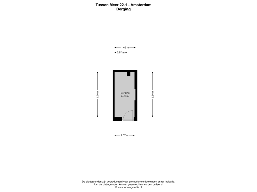 View floorplan of Berging of Tussen Meer 22-1