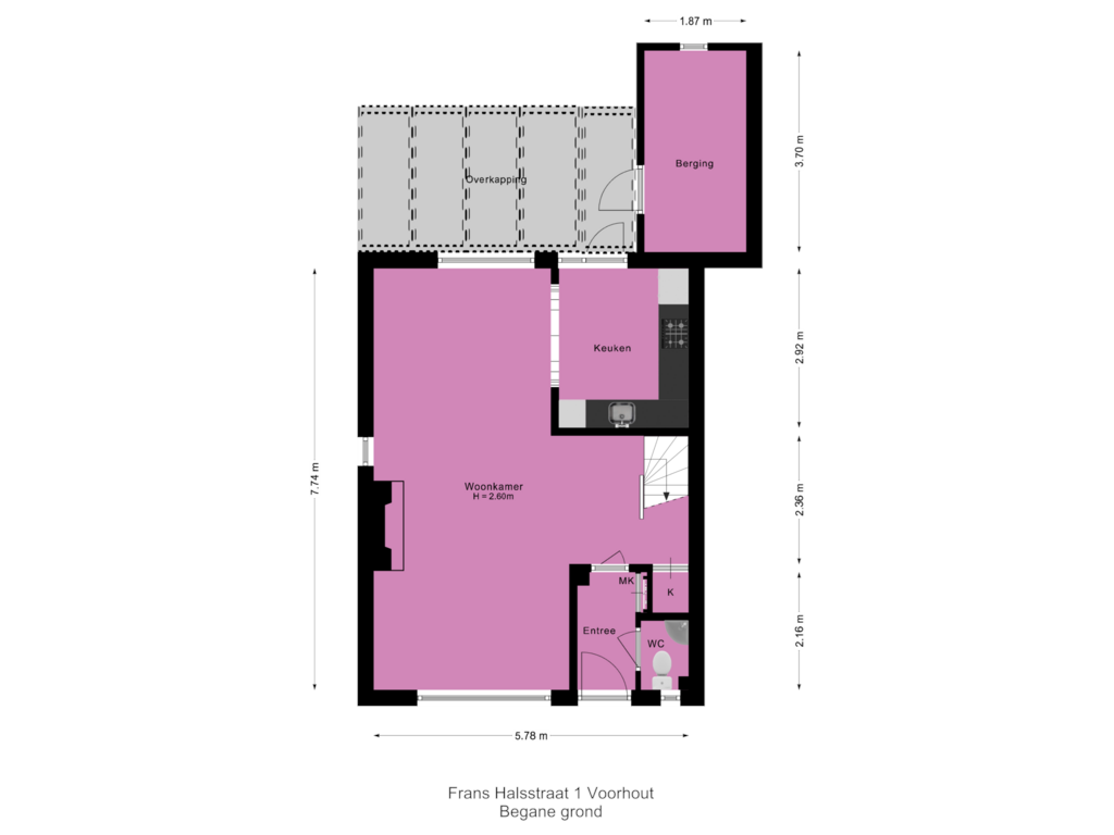 Bekijk plattegrond van Begane grond van Frans Halsstraat 1