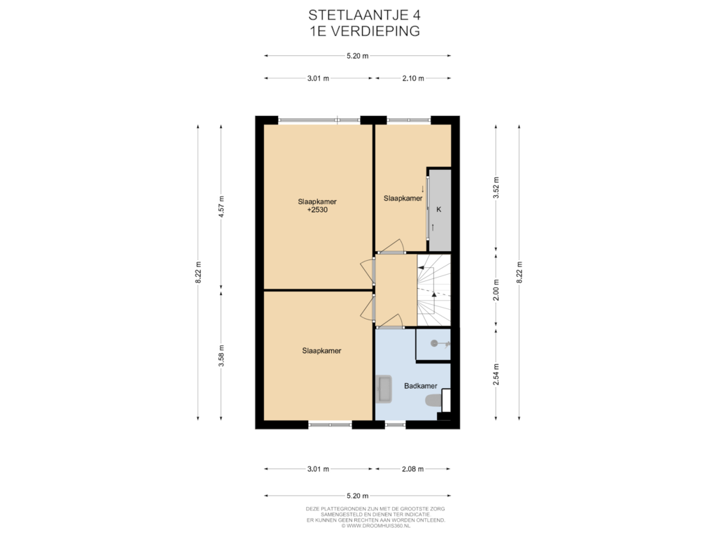 Bekijk plattegrond van 1E Verdieping van Stetlaantje 4