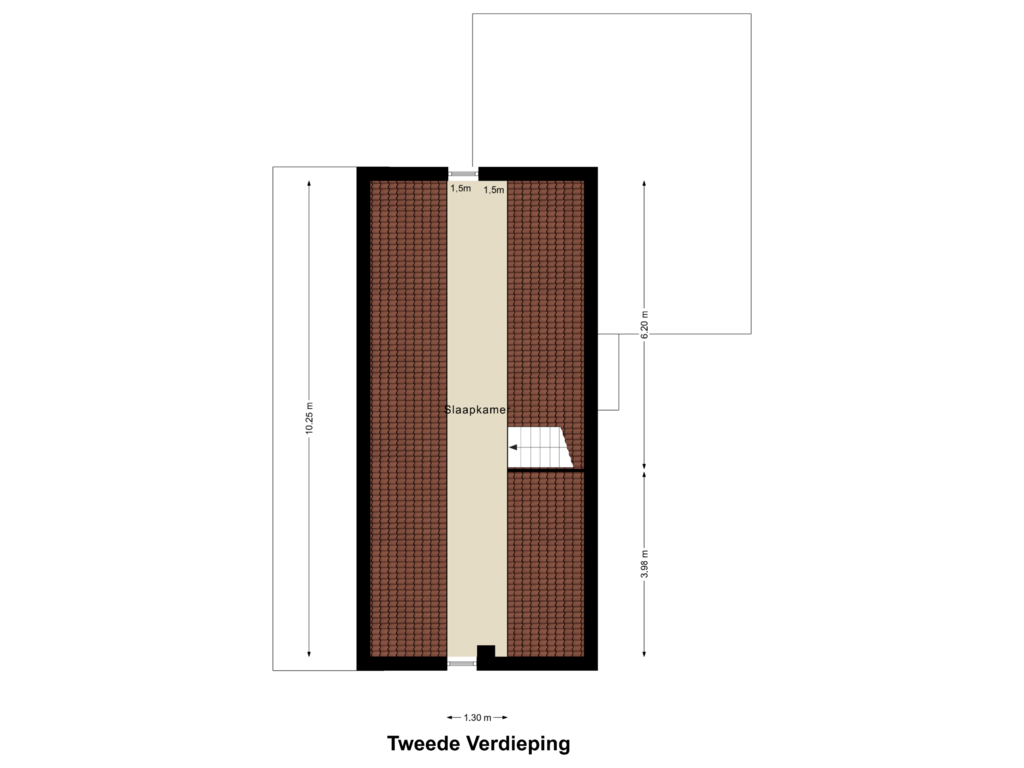 View floorplan of Tweede Verdieping of In de Neerakker 66