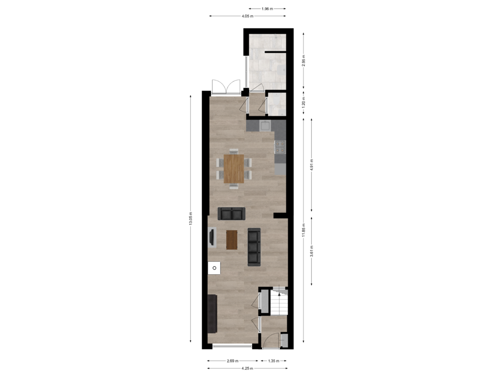 Bekijk plattegrond van Begane grond van Nicolaas Beetsstraat 22