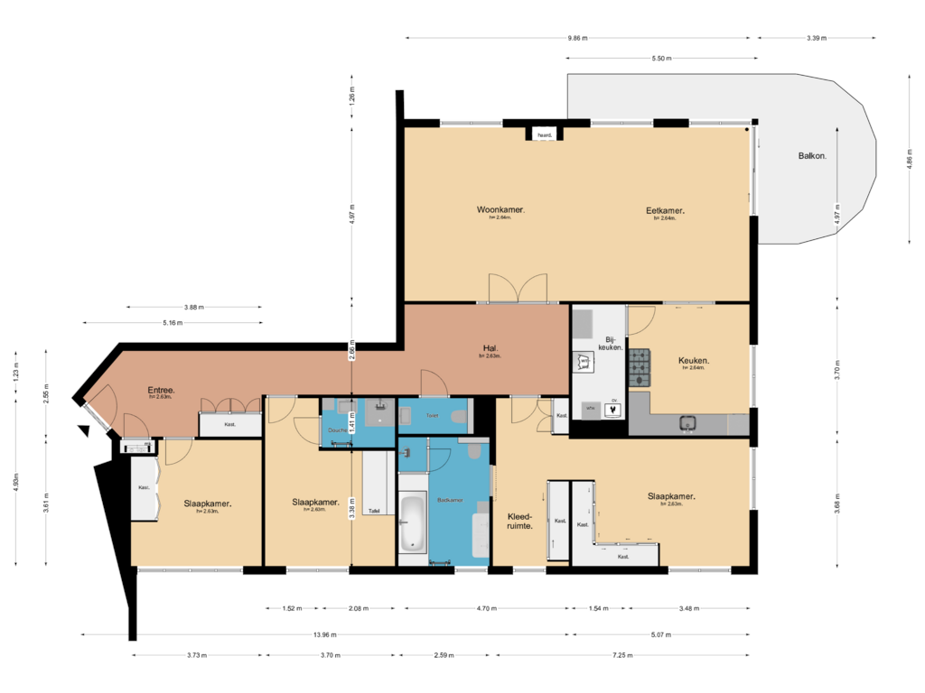 View floorplan of Plattegrond of Van Weerden Poelmanweg 80