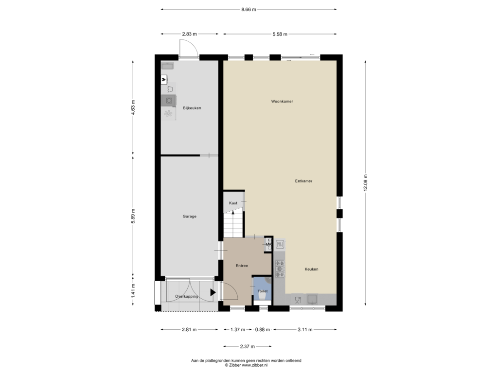 Bekijk plattegrond van Begane Grond van Rollemastate 39