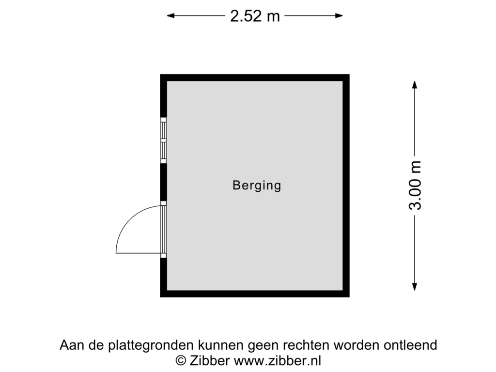 Bekijk plattegrond van Berging van Rollemastate 39