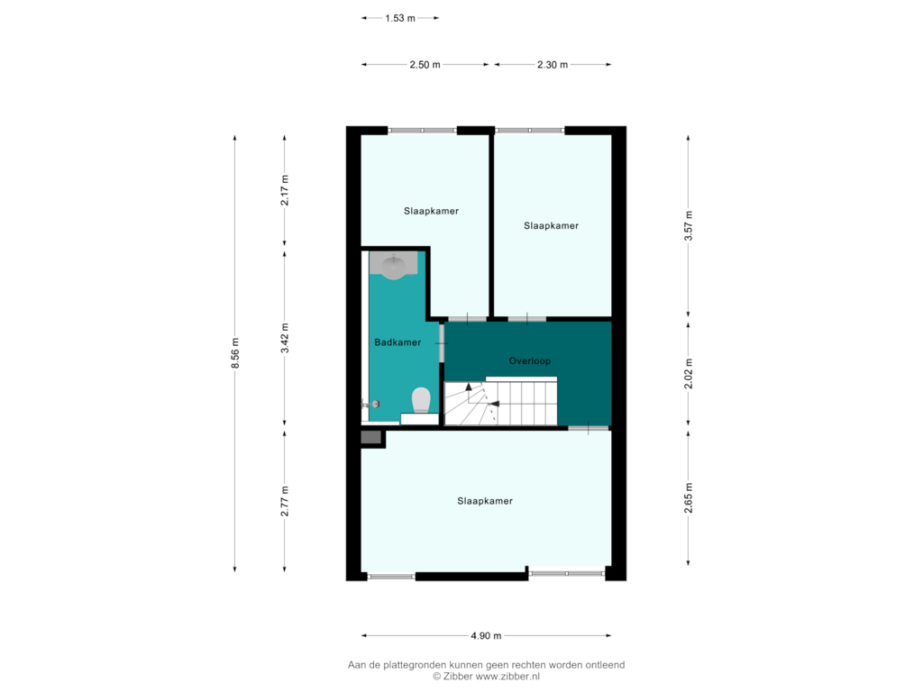 Bekijk plattegrond van Eerste Verdieping van Hendrik Hosstraat 14