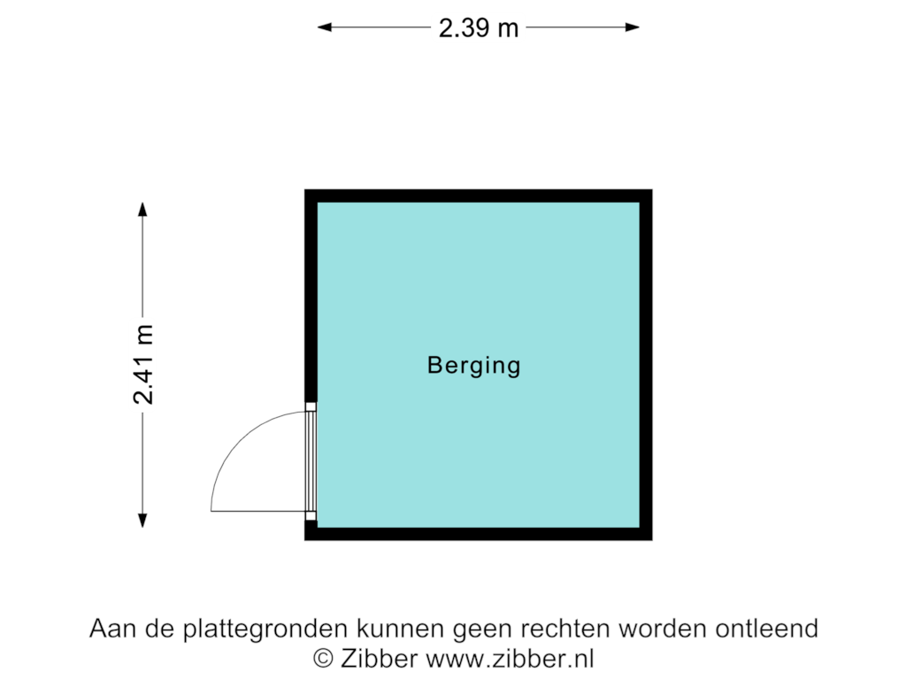 Bekijk plattegrond van Berging van Hendrik Hosstraat 14