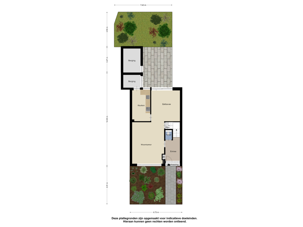 Bekijk plattegrond van Begane Grond-Tuin van Gudsekop 111