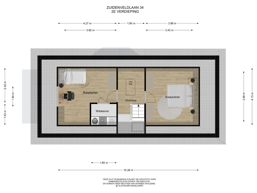 View floorplan of Tweede Verdieping of Zuidenveldlaan 34