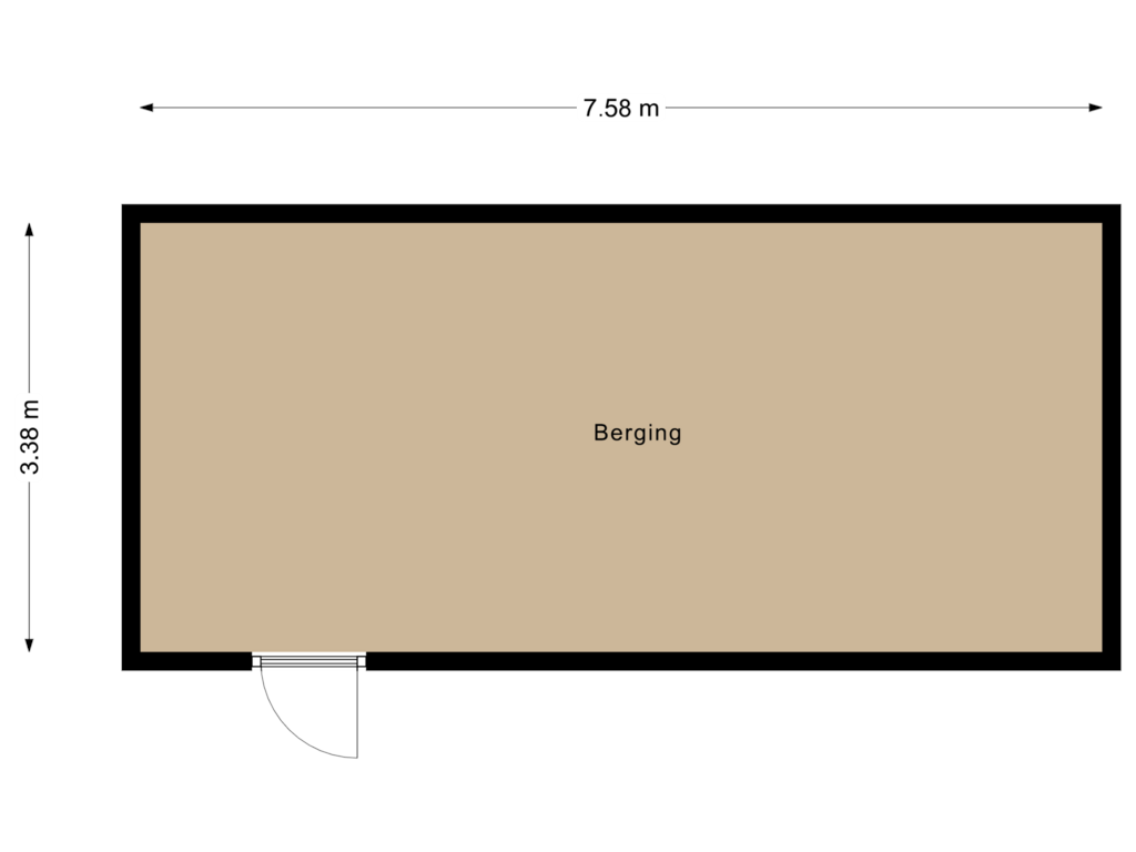 Bekijk plattegrond van Berging van Korhoenstraat 29