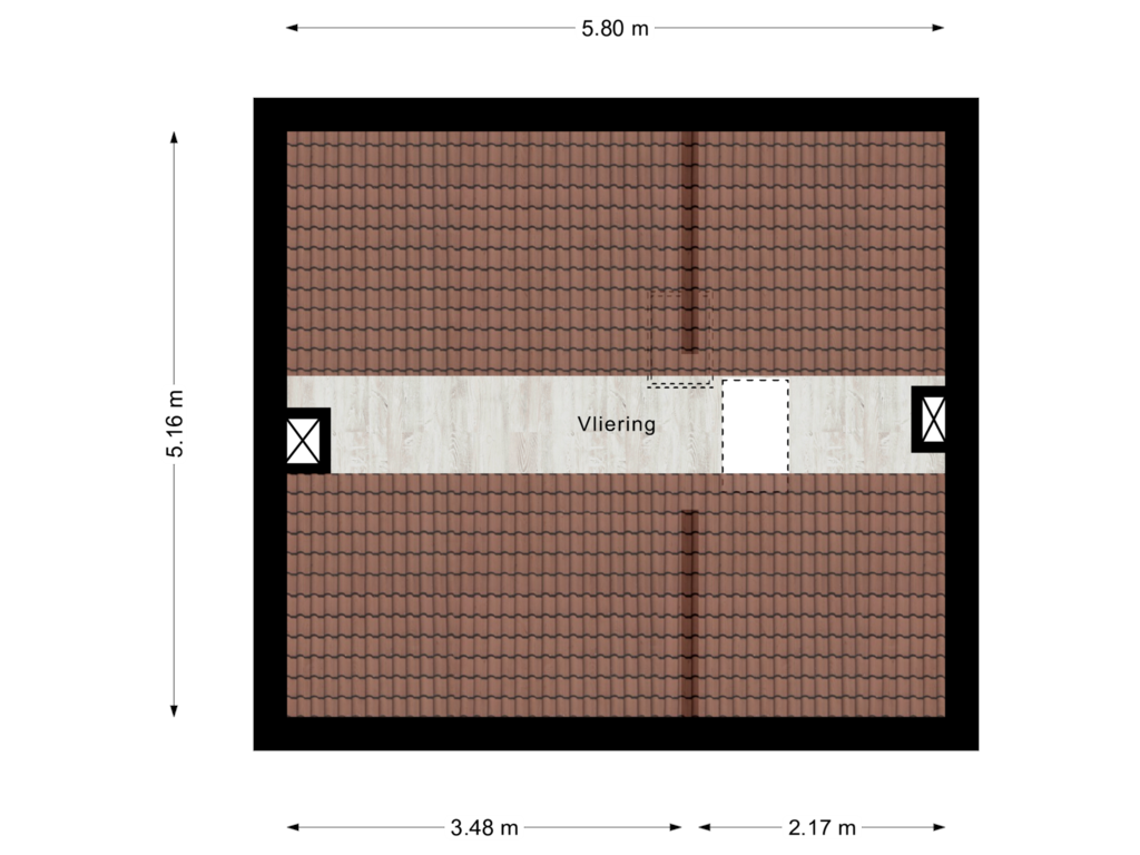 Bekijk plattegrond van Vliering van Pieter de Hoochlaan 92