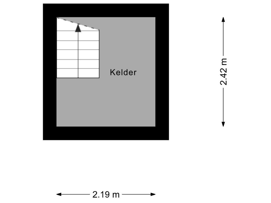 View floorplan of Kelder of Meidoornstraat 5