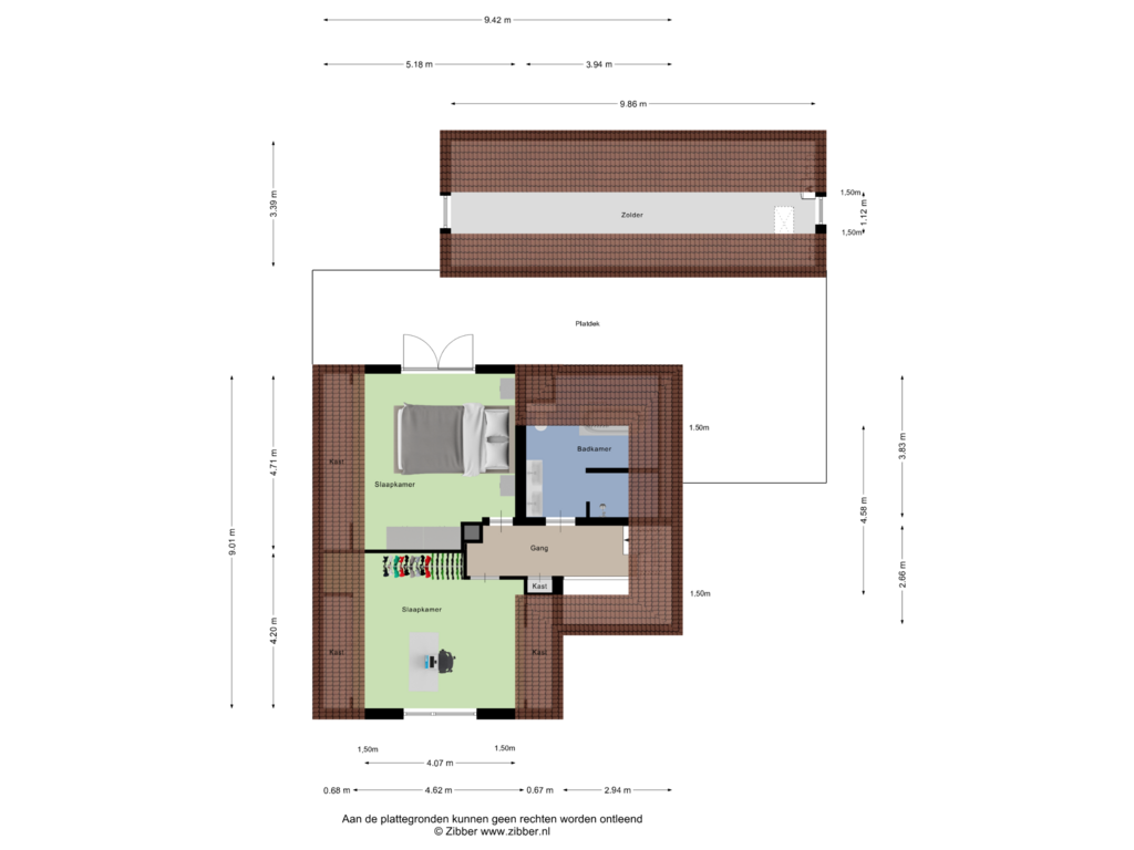 Bekijk plattegrond van Eerste Verdieping van Kanaaldijk 96