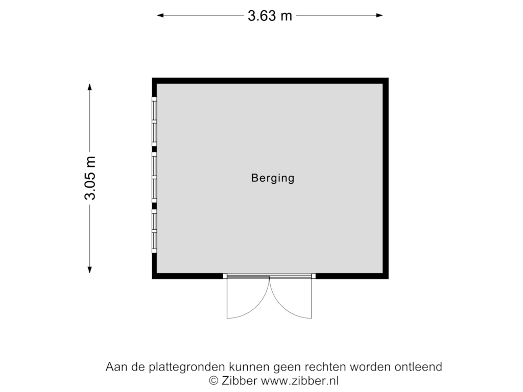 Bekijk plattegrond van Berging van Boomgaardpad 47