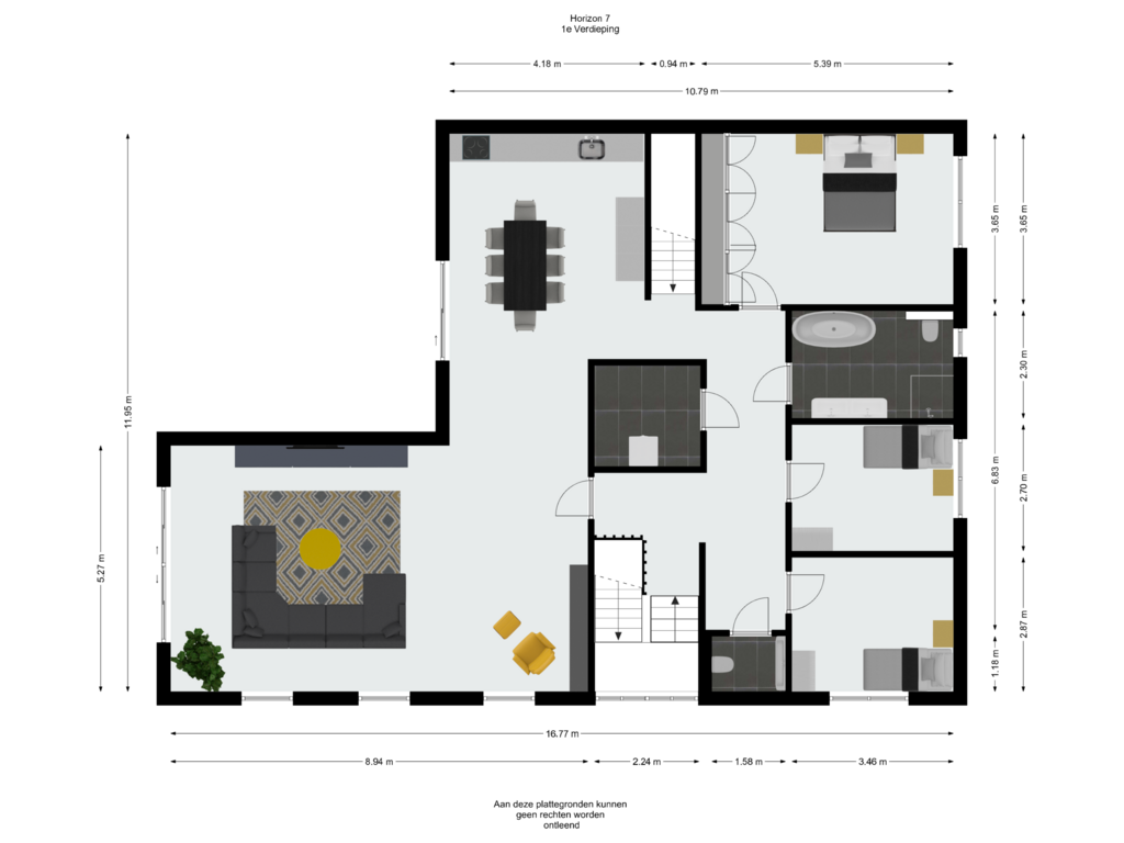 Bekijk plattegrond van 1e Verdieping van Horizon 7