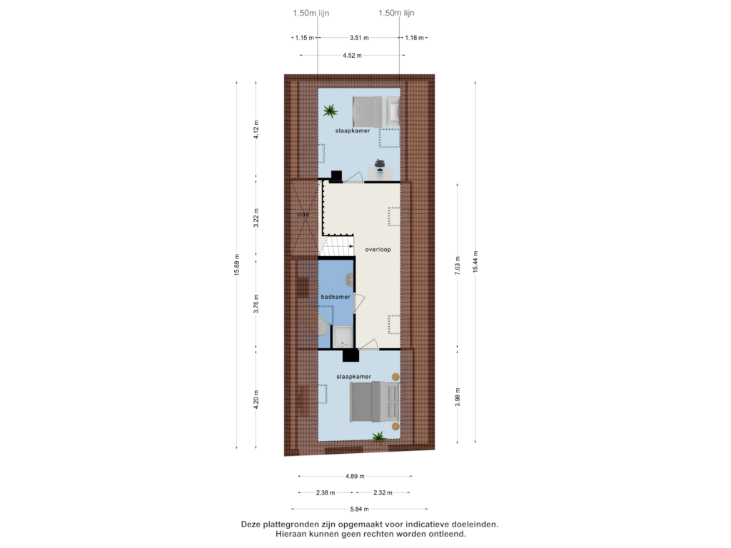 Bekijk plattegrond van 1e verdieping van Broekstraat 10