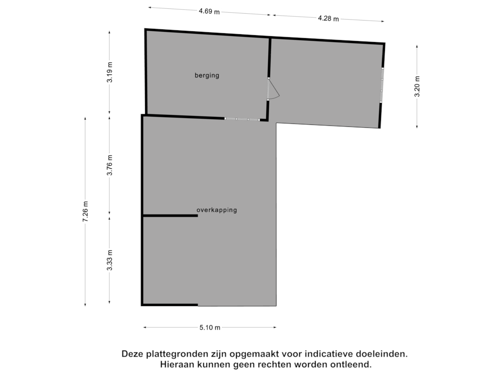 Bekijk plattegrond van Berging van Broekstraat 10