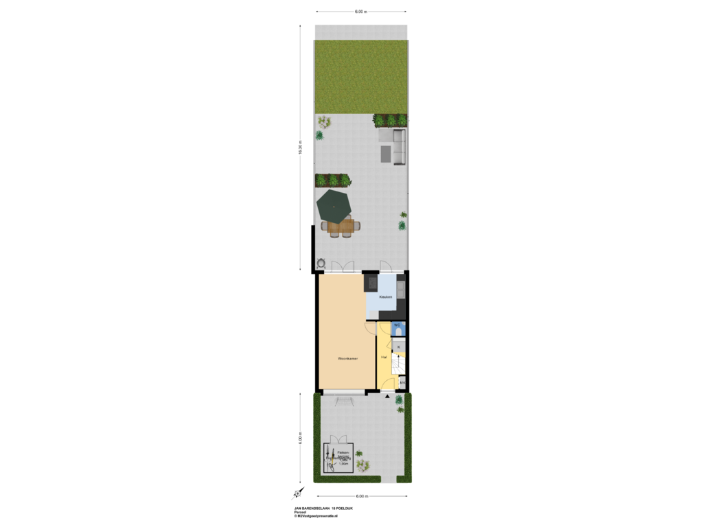 Bekijk plattegrond van Perceel van Jan Barendselaan 18