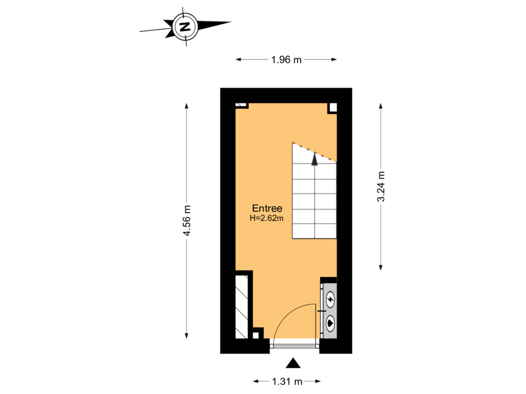 View floorplan of Begane Grond of Vergierdeweg 7-A