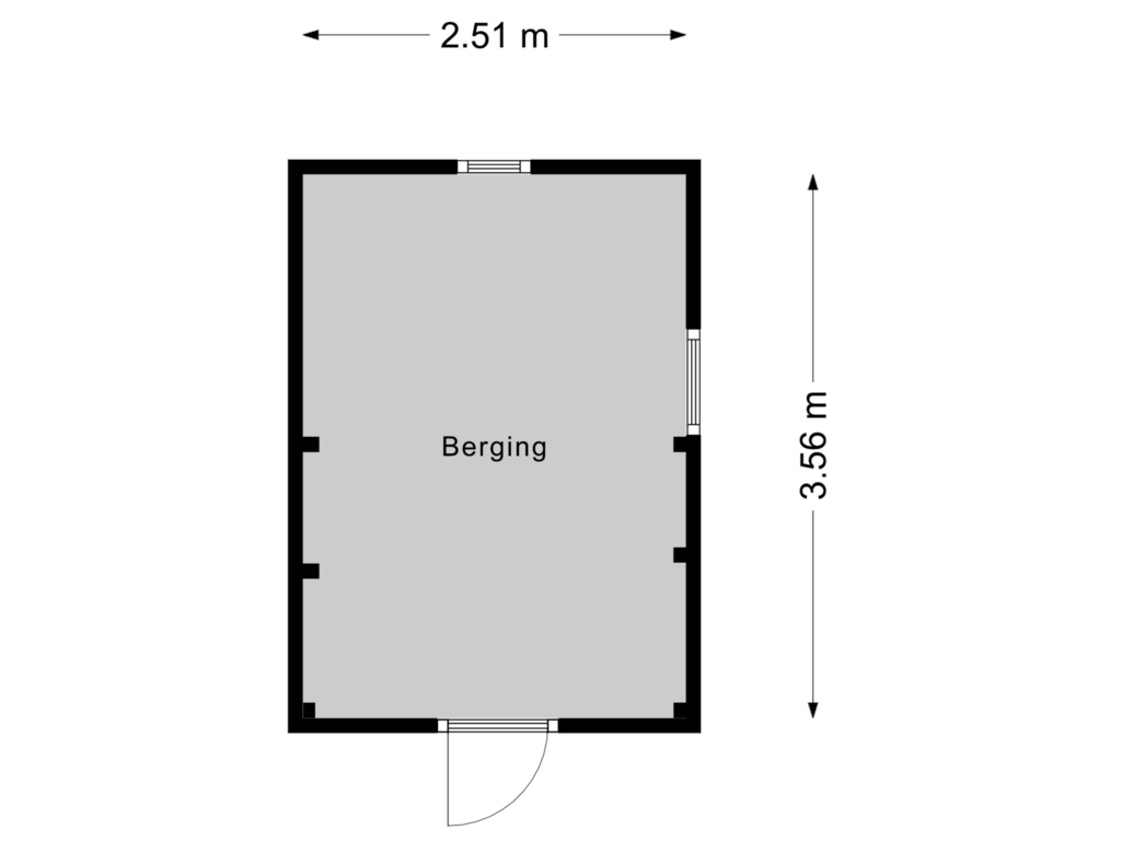 Bekijk plattegrond van Berging van Enzerinckweg 1