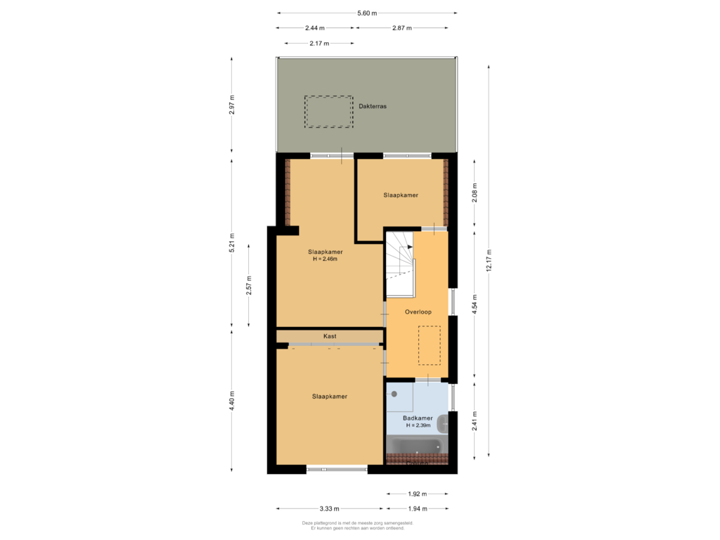 Bekijk plattegrond van Eerste verdieping van Juliana van Stolberglaan 26