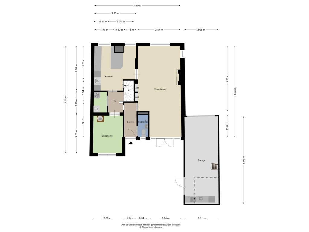 View floorplan of Begane Grond of Mammouthweg 30-B