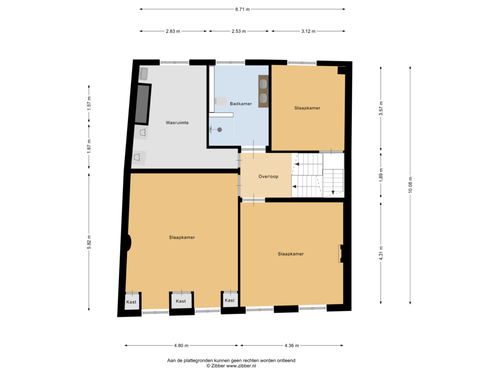 View floorplan of Eerste Verdieping of Putterstraat 17