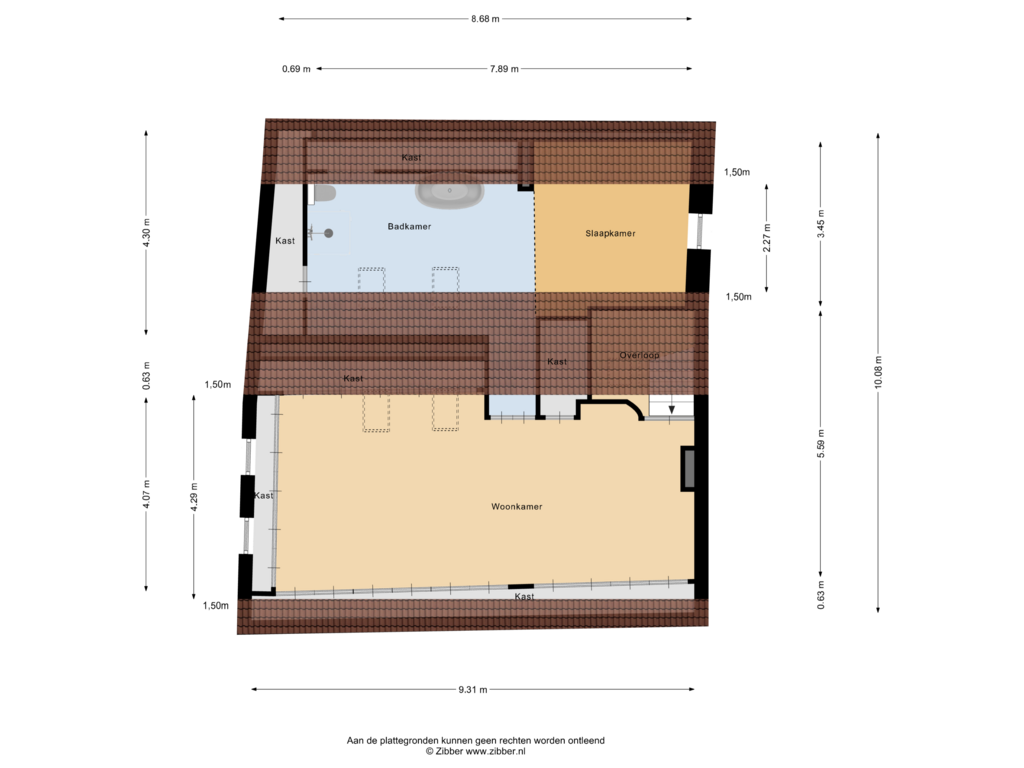 View floorplan of Tweede Verdieping of Putterstraat 17