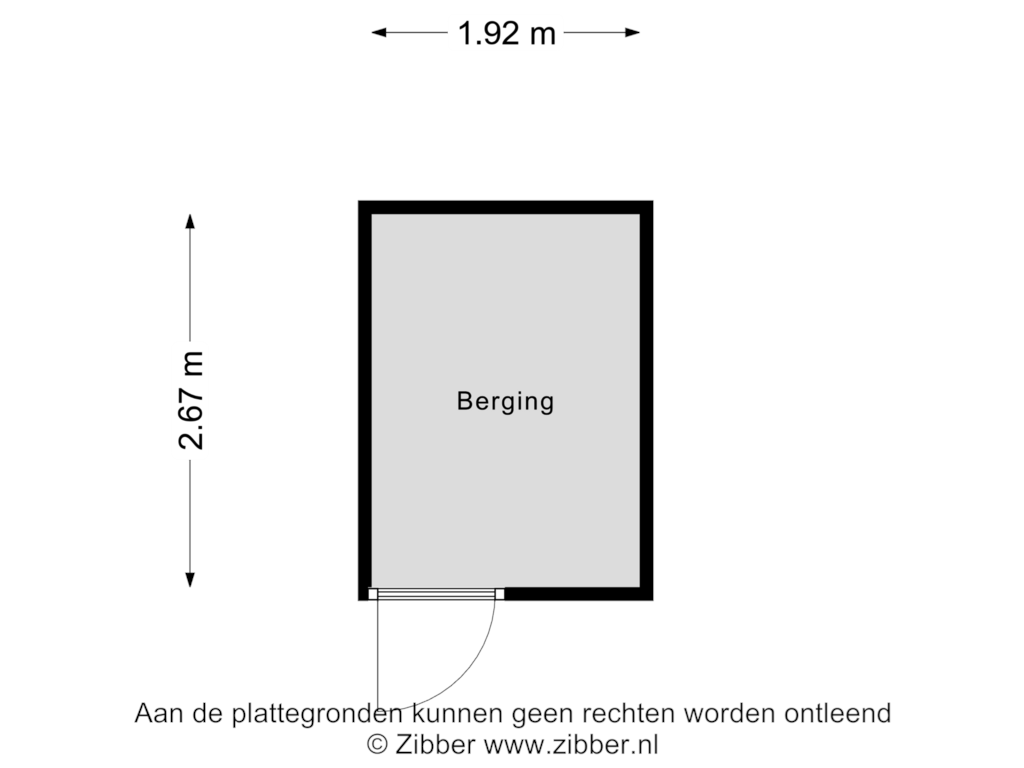 View floorplan of Berging of Maastrichterlaan 66