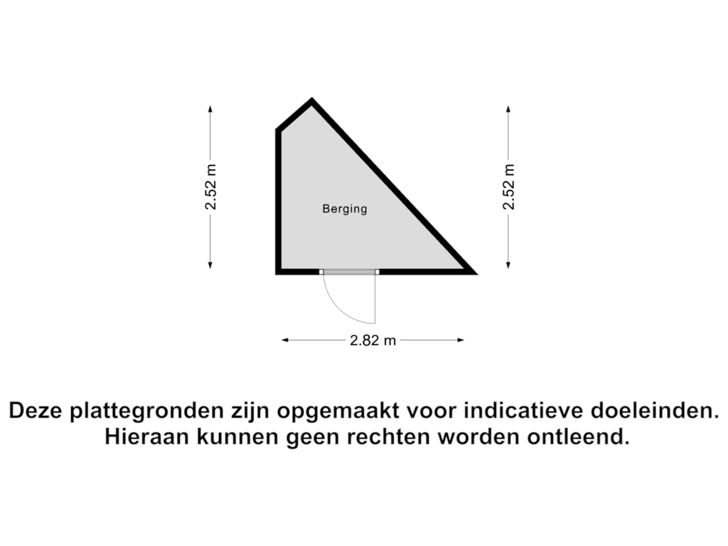 View floorplan of Berging of Rietdijk 55